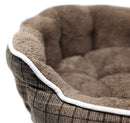 Cuccia per Cani e Gatti in Poliestere Scotland Marrone Varie Misure