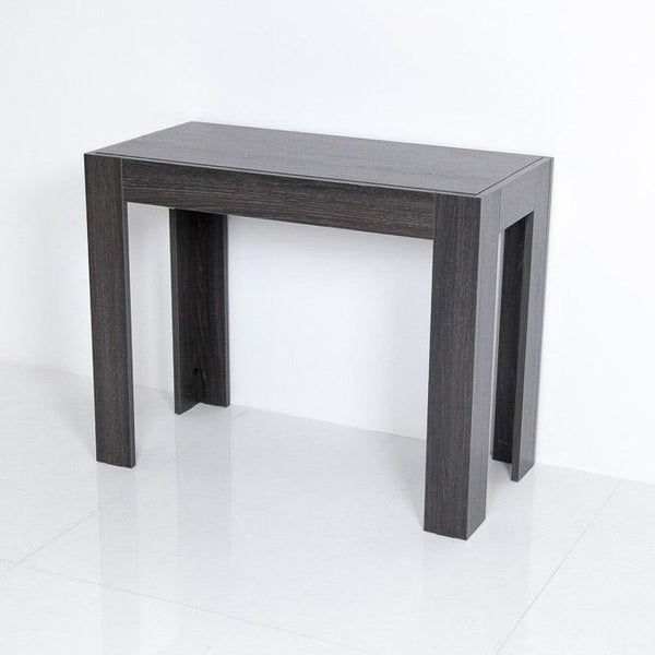 sconto Ausziehbare Holzkonsole H75x47x95 / 299cm Itamoby Kuadra Dark Oak Classic