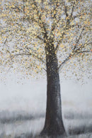 Dipinto su Tela Tree Simple 80x3,8x120 cm in Legno di Pino e Canvas Multicolor