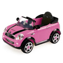 Macchina Elettrica per Bambini 6V con Licenza Mini Cooper Rosa