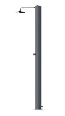 Doccia Solare da Giardino 28 L Soffione Eco Rain e Miscelatore Temporizzato Tevere TA Grigio Ardesia 