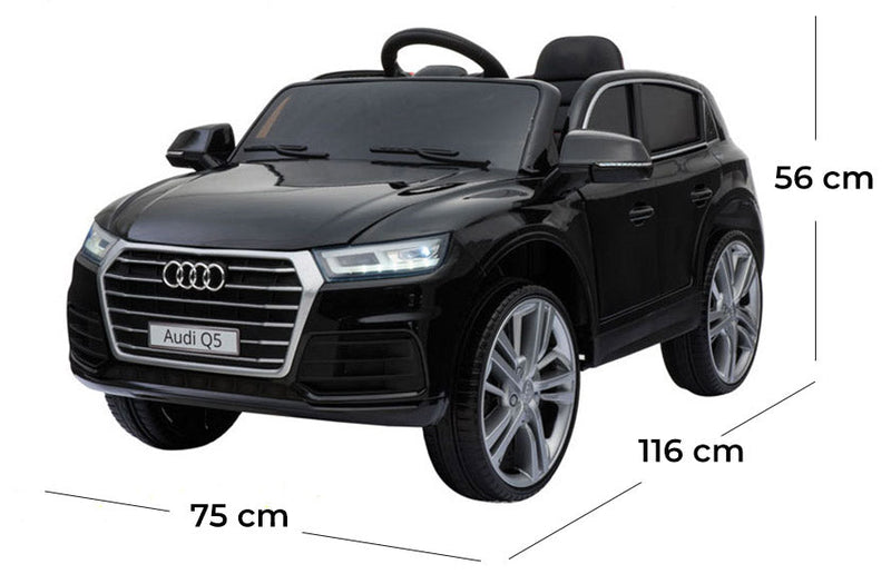 Macchina Elettrica per Bambini 12V con Licenza Audi Q5 Nera