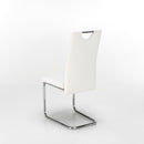 Sedia in Similpelle 42,5x49,5x98cm TFT Bianca Cromo