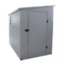 Casetta Box da Giardino Hause 143x247x194 h cm in Plastica Grigio chiaro