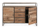 Credenza 2 Ante 3 Cassetti 150x40x105h cm Elmer 
