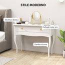 Consolle da Ingresso 100x40x74 cm con Cassetto in MDF Bianco  