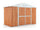 Gartenkastenhaus aus Stahlblech Werkzeughalter 327x155x217 cm Enaudi Legno