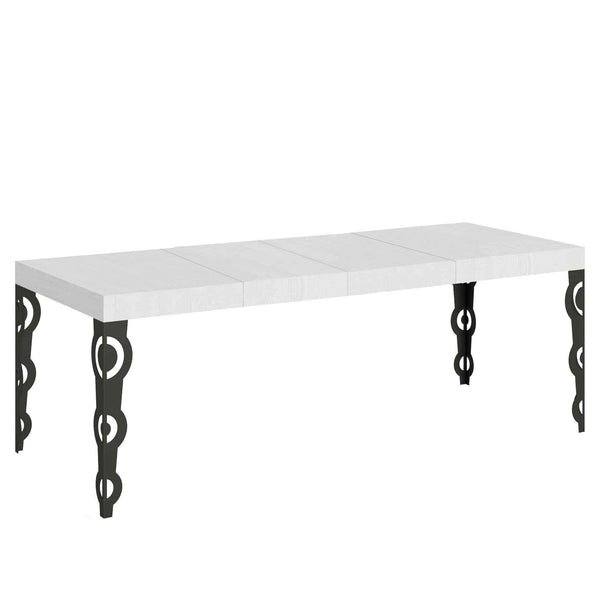 Tavolo Allungabile 160/264x90x77 cm Karamay Premium Bianco Frassino online