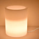 Vaso Luminoso da Esterno 35x42 cm In Polietilene Rose Led Bianco Caldo