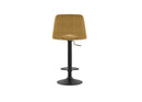 Set 2 Sgabelli Alex 45x52x88,5/103,5 cm con Alzata a GAS in Tessuto Easy-Clean Giallo      
