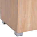 Scarpiera a 3 Ripiani e un Cassetto in Legno 70x35.5x99.5 cm 