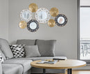 Pannello Gloty 91x4,5x54,5 cm in Ferro MDF e Specchio Multicolor