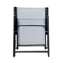 Sedia da Giardino in Tessuto Textilene Grigia