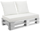 Cuscini per Pallet 120x60 cm Seduta e Schienale in Similpelle Mariotti Belem Bianco
