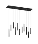 Lampada a Sospensione da Interno a LED in Metallo Nero Opaco