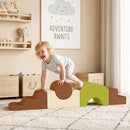 Set di 5 Costruzioni Morbide per Bambini 3-6 Anni 177x35x36 cm con Base Antiscivolo in Velluto a Coste Multicolore      