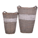 Set 2 Cesti con Manici Apertura Rotonda H 55 cm