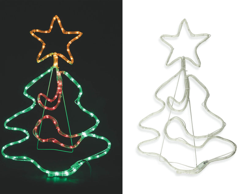 Insegna Luminosa Natalizia 96 LED 74x49 cm Soriani