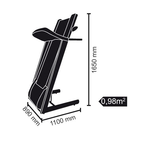 Tapis Roulant Motorizzato Ac 5,0Hp 20Km/h Toorx TRX-Endurance Hrc App Ready