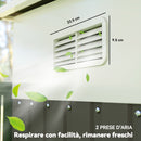 Casetta Box da Giardino Porta Attrezzi 345x280,5x169-201 cm con Porta Scorrevole in Acciaio Grigio  