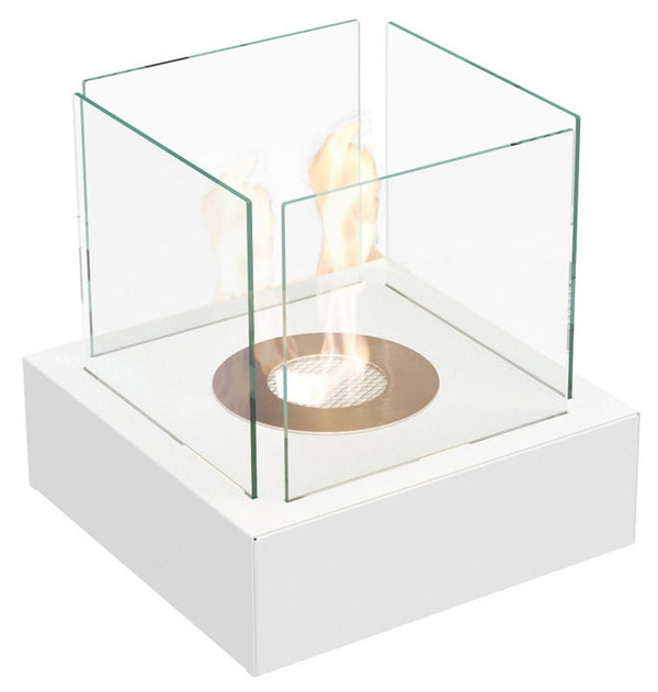 Bioethanol Tischkamin 30x30 cm Flig Province 3 Weiß sconto