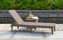 Lettino Prendisole da Giardino 187,5x58x29 cm in Resina Keter Jaipur Cappuccino