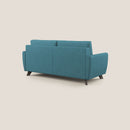 Divano Letto 3 Posti 188x97x96 cm in Tessuto Azzurro