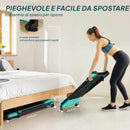 Tapis Roulant Pieghevole con Controllo Gestuale 64,5x130,5x1105 cm Azzurro      