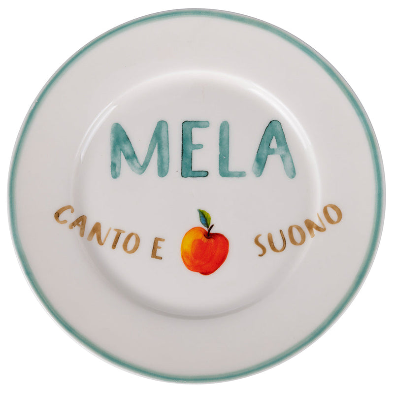 Set 6 Piattini Frutta Ø19x1,5 cm in New Bone China VdE Tivoli 1996 Le Travisate Bianco