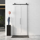 Porta Scorrevole a Libro 90x210 cm con Superficie Verniciabile in MDF e Carbonio Bianco  