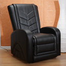 Poltrona Relax Elettrica Dafne con Alzapersona Lift 2 Motori Massaggiante in Similpelle Nero