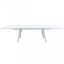 Tavolo Zante Allungabile 200/300x110x75 h cm in Alluminio Bianco