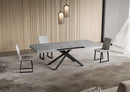  Tavolo Allungabile 130-390x90x74 cm Niket Cemento Gambe Antracite