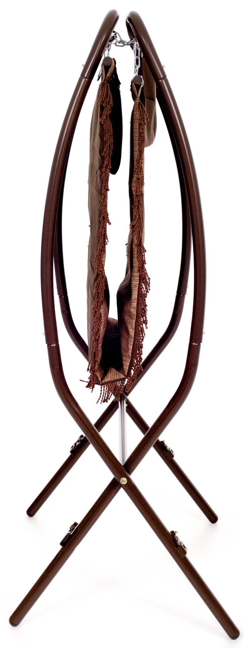 Amaca da Giardino in Ferro e Poliestere con Cuscino Zanzibar Ecrù