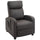 Relax Massagesessel 68 x 88 x 98 cm mit Fernbedienung aus braunem Kunstleder