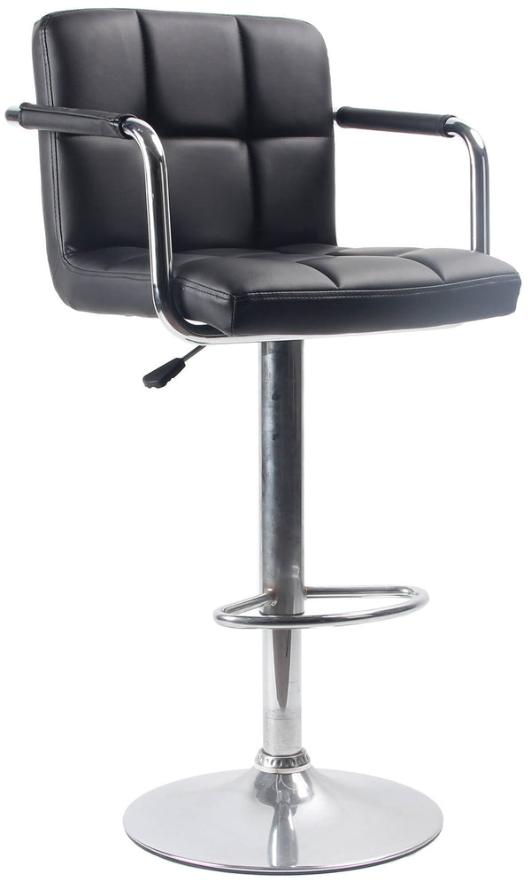 prezzo Hocker mit Gasdruckfeder und Drehsitz aus Kunstleder Motti Charlotte Black