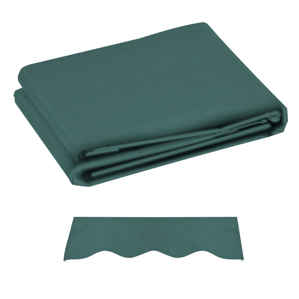 prezzo Telo di Ricambio per Tenda Parasole Retrattile 3x2,5 m in Poliestere Anti UV 50+ Verde