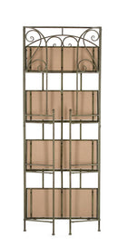 Scaffale 4 Ripiani 59x28x167 cm in Acciaio Guenda Verde Scuro