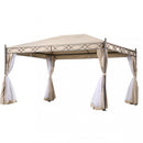 Gazebo Karnak 3x4x2,60 h m in Acciaio Antracite