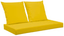 Cuscini per Pallet 120x60 cm Seduta e Schienale in Similpelle Mariotti Belem Giallo