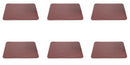Set 6 Tovagliette 45x30x0,2 cm in Pvc Villa d'Este Home Tivoli Texas Bordeaux