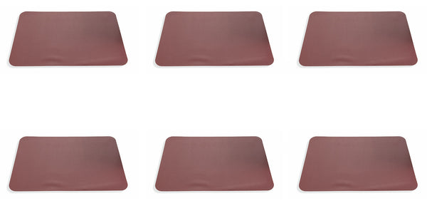 Set 6 PVC Tischsets 45x30x0,2 cm Villa d'Este Home Tivoli Texas Bordeaux sconto