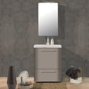 Mobile Lavatoio 50,5x50,5x87 cm 2 Cassetti Montegrappa Novella Dipiù Tortora