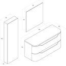 Mobile da Bagno sospeso Palma 01 Bianco Laccato TFT