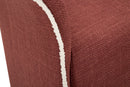 Poltrona Girevole Siena Bordeaux 83,5x66x80 cm in Ferro e Compensato e Spugna e Poliestere Bordeaux      