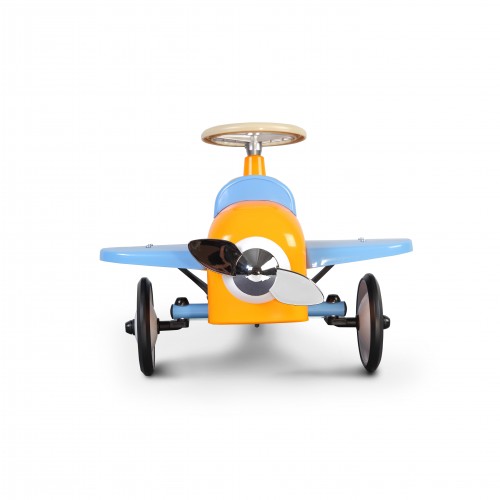 Auto Cavalcabile Aeroplano Vintage per Bambini Baghera Speedster Sky Blu