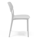 Set 4 Sedie 46x79x54 cm in Polipropilene Elodie Bianca