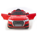 Macchina Elettrica per Bambini 12V con Licenza Audi Q7 Rosso