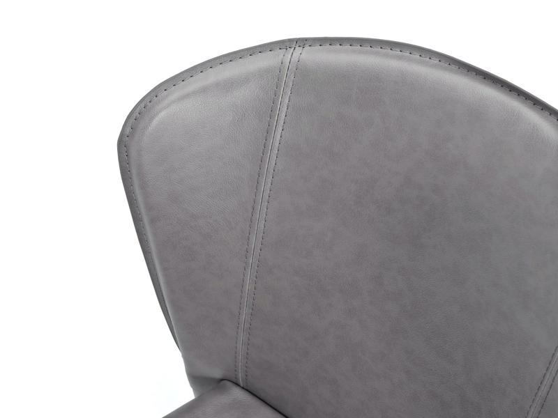 Set 4 Sedie 49x56xH82 cm in Similcuoio Break Grigio Chiaro