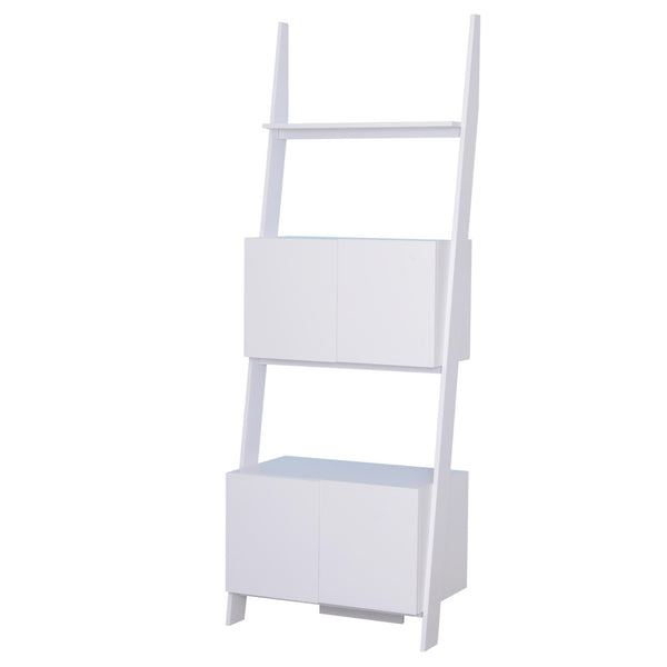 online Bücherregal Regal 3 Regale 2 Schränke Modernes Design aus weißem Holz 70x40x195 cm